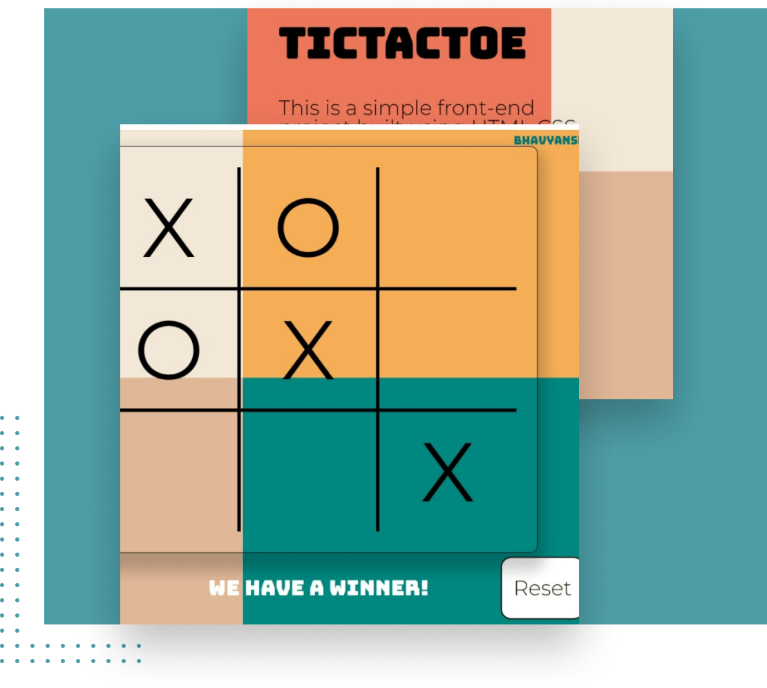 TicTacToe- A web design and development project by DiversePixel